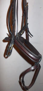 Excelsior anatomic หนังงูงูม้าสีน้ำตาลบังเหียนหนังแบบแฟลชสายบังเหียนขนาดรวมผลิตภัณฑ์ม้าของผู้ผลิต - Product Image 4