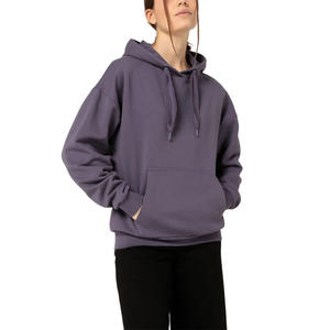 Sudaderas con capucha personalizadas con hombros caídos para mujer con estampado de logotipo Jersey de moda cómodo para uso diario informal y fitness - Product Image 4