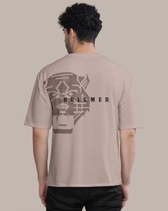 Camiseta con cuello redondo y estampado gráfico holgado personalizado para hombre al por mayor Camiseta con estampado delantero y trasero - Product Image 3