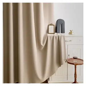 48h Delivery Cheap Price Solid Blackout Curtain Factory Supply 100% Polyester Blackout Fabric For Curtains
