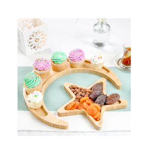 Bandeja de Madera en Forma de Media Luna, Bandeja Decorativa para Ramadán, Hecha a Medida, Últimas Piezas - Product Image 2