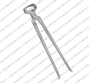 TARIQ MFG CO Pince à sabot en acier inoxydable de haute qualité Outil de maréchal-ferrant réutilisable pour les soins de coupe de sabot de cheval CE ISO certifié UE - Product Image 1