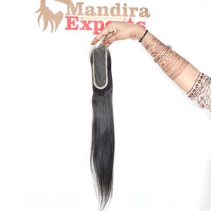 Cheveux humains vierges de type cambodgien vietnamien, double trame, lisses, fermeture en dentelle HD 2*6, vente en gros - Product Image 2