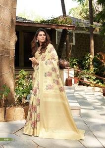 Soie douce sur tout le corps Impression numérique & Heavy Jacquard Pallu Fancy Blouse Saree Heavy Jacquard Pallu Ladies Parties Casual Wear - Product Image 6