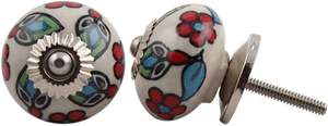 Antique CO Hand Painted Ceramic Round Cabinet Knobs CB04 Model 40x75mm for Cabinet <b>Hardware</b> Packaged in Box Bulk Business - Product Image 5