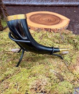 Cuerno vikingo para beber con soporte para cinturón de cuero Odín para colecciones de artesanías Naturales de La India a la venta a granel a precio de fábrica - Product Image 6