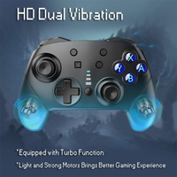Control Inalámbrico para Pro Controller con Giroscopio de 6 Ejes y Vibración HD, Material ABS+PC, Varios Colores