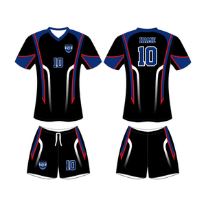 Conjunto de uniformes de fútbol con estampado sublimado de nuevo diseño, ropa de equipo, tela de poliéster transpirable de secado rápido sin costuras con calcetines y bolsos - Product Image 5