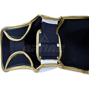 Espinillera suave con protección en el empeine para boxeo o artes marciales, espinillera de boxeo con sujeción de gancho y bucle - Product Image 4
