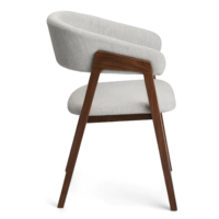 Chaise de salle à manger moderne avec coussin en tissu pour une utilisation en intérieur ou en extérieur, jardin, patio, plage, événements - Caca