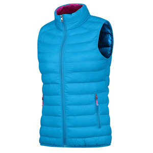 Low MOQ OEM Custom Logo Sleeveless Bubble Puffer Vest <b>Jacket</b> Waistcoats Warm Winter Men Vest - Product Image 4