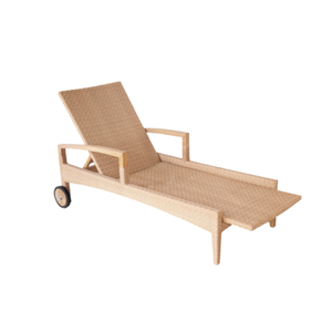 Simple Modern Design Rattan Sun Lounger Sunbed <b>For</b> Swimming Pool and Outdoor High Quality Sun Loungers From Indonesia - Product Image 1