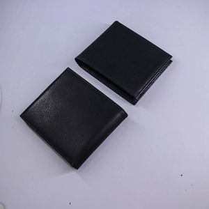 Handmade Genuine Leather Zipper <b>Wallet</b> Geometric Pattern Short Unisex Daily Use Brown - Product Image 3