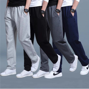 Professional <b>Men's</b> Casual Straight Slim Fit Canvas Jogger Pants <b>Elastic</b> Waist Breathable Waterproof Heavyweight <b>Trousers</b> - Product Image 2