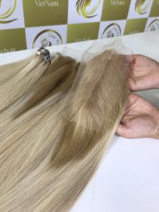 Piano Color Bonestraight Vietnam Bundles Super Double Drawn Raw Virgin HD Lace para cierre suizo Trama DE LA PIEL Proveedores al por mayor - Product Image 3