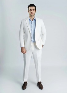 Classy Elegant <b>Mens</b> <b>Wedding</b> <b>Pant</b> <b>Coat</b> <b>Suit</b> Single Breasted <b>Designer</b> Blazer Anti-Wrinkle Slim Fit <b>Pants</b> for Events Office - Product Image 3