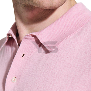 Camiseta Polo de manga corta ajustada informal personalizada para hombre, Jersey transpirable de tela con color sólido y logotipo impreso para golf - Product Image 6