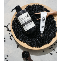 [SOY LAB] Shampooing antipelliculaire hydratant pour le cuir chevelu aux haricots noirs 500ml Formule à base de plantes Nourrissant et rafraîchissant pour les cuirs chevelus gras