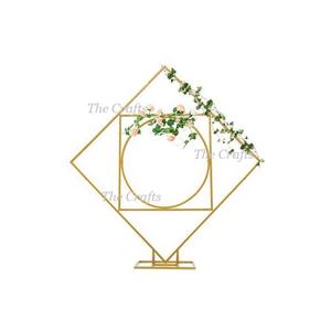 Toile de fond de mariage de couleur blanche en fer toile de fond de taille et de forme personnalisées pour les fêtes de fiançailles et les événements - Product Image 2