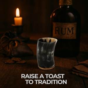 Premium rústico Animal pulido cuerno taza hecha a mano Natural ecológico Drinkware Durable elegante taza para café té whisky Bar - Product Image 3