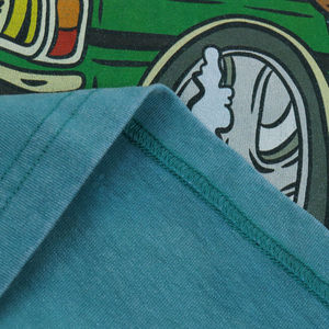 Ropa para hombre Camiseta de gran tamaño Camiseta de lavado ácido de algodón pesado Camiseta cuadrada vintage con gráfico personalizado - Product Image 4