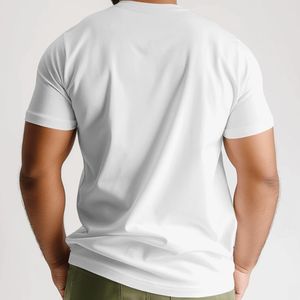 เสื้อยืดลายทางสำหรับผู้ชายผ้าฝ้าย100% แบบกำหนดเองได้ - Product Image 4
