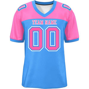 Ropa de calle Clubwear Ropa deportiva urbana Camisetas de fútbol americano OEM Logotipo de impresión de sublimación de malla de poliéster transpirable de secado rápido - Product Image 3