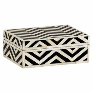 Eco-Friendly Bone Inlay <b>Box</b> with Feng Shui Design for Gift & Jewelry Storage-<b>Soft</b> Interior for Delicate Items - Product Image 3