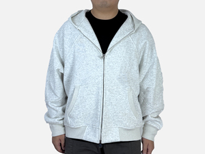 เสื้อฮู้ดผ้าฝ้ายหนาทรงโอเวอร์ไซส์แขนยาวผ้าหนาแบบไม่มีลายพิมพ์โลโก้ออกแบบได้ตามต้องการ - Product Image 6