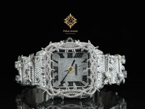 นาฬิกาอิมพีเรียล รอยัล มาสเตอร์ โครโนกราฟ ระดับไฮเอนด์ สำหรับทั้งชายและหญิง ระบบจักรกล ประดับเพชร VVS ที่ได้รับการรับรองความถูกต้องด้านการค้า หน้าปัดทรงสูง พร้อมฟังก์ชันบอกวันที่ - Product Image 4