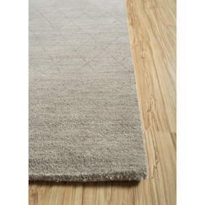 Tapis en laine et soie de bambou noué à la main, gris et noir, motif géométrique abstrait, 9x12, pour la maison et le couloir, épaisseur 10 mm - Modèle - Product Image 4