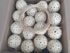 Exportateur en gros boule de rotin décorative faite à la main artisanat du Vietnam avec des commandes en gros de prix concurrentiel et des offres de boule de rotin - Product Image 4