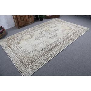 พรมตุรกีวินเทจขนาด 5.8x9.6 ฟุต พรมขนาดใหญ่ พรมลายพรางสีขาว - Product Image 2