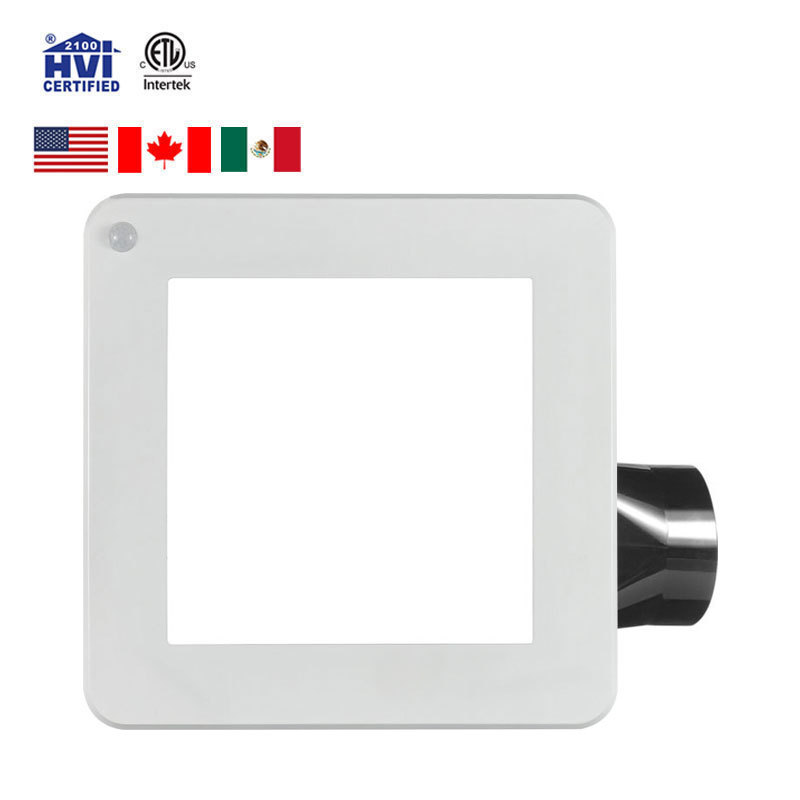 10 Inch Drop Ceiling Exhaust Fan Bathroom Exhaust Fan with Lamp Dimmable Bathroom Fan with Motion and Humidity Sensor