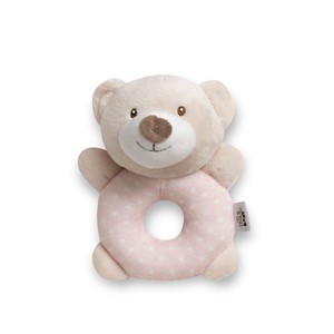 Mod. Rosa Osito Rattle Plushtoy, Juguete de Peluche Suave - Product Image 1