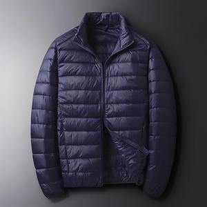 Veste matelassée légère en toile pour homme, veste d'hiver thermique chaude, imperméable, coupe-vent, respirante, col montant, veste gonflée - Product Image 5