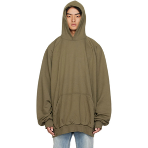 Sweat-shirts oversize unis en gros, sweat-shirts amples en coton, sweat-shirts à capuche tendance pour hommes, sweat-shirts oversize à vendre - Product Image 1