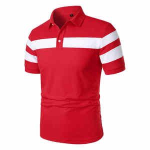 Polos à la mode pour hommes avec col Polos pour hommes d'affaires décontractés grande taille Polos pour hommes évacuant l'humidité - Product Image 2