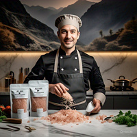 Sal del Himalaya Rosa Claro Orgánica Aprobada por GMP, Gránulos Finos y Gruesos, Empaque Personalizable, para Cocinar, Apoyo Inmunológico y Energía