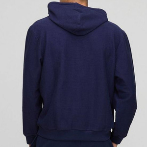 Men's Casual Long Sleeve Pullover Sweatshirts 100% Cotton Full <b>Zip</b> <b>Hooded</b> Fleece with Drawstring for Winter - Product Image 4