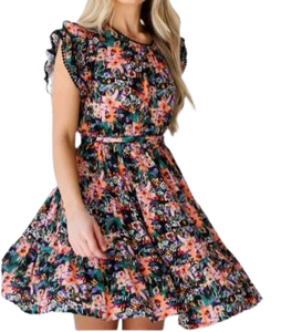 High on Demand Vibrant Multicolour Short Dress for Women Perfect for Casual Outings Available at Best Price - Product Image 2