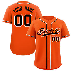 Precio de fábrica Poliéster Béisbol Softball Desgaste Sublimación Rayas lisas Logotipo personalizado Equipo de béisbol Uniforme Béisbol Jersey Camisas - Product Image 1