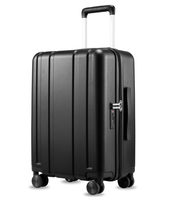 Bagage à main 22x14x9 approuvé par la compagnie aérienne, valise de voyage à coque dure 100% PC avec roues rotatives lisses TSA Lock, 20 pouces