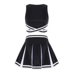 ชุดเชียร์ลีดเดอร์สำหรับผู้ใหญ่เครื่องแบบเชียร์ลีดเดอร์น้ำหนักเบาสีทึบ - Product Image 2