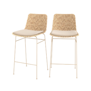 Sillas altas modernas para el hogar, Bar y muebles de cocina, taburete de Bar de ratán de Jacinto, taburete de Bar sin brazos, precio al por mayor - Product Image 4