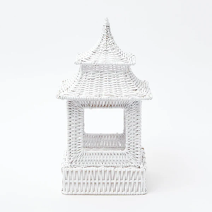 Fabricación y venta al por mayor de lámparas de farol Pagoda de ratán natural decoración del hogar mayoristas de decoración del hogar de lujo de Vietnam - Product Image 1