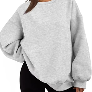 Sweatshirts surdimensionnés pour femmes Hoodies Fleece Crewneck Sweaters Casual Tops Comfy Fall Fashion Outfits Winter Clothes - Product Image 1