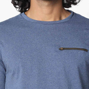 2025 T-Shirt à manches longues tendance pour hommes de haute qualité Polyester/coton séchage rapide respirant coupe ample quantité minimale de commande bas - Product Image 5