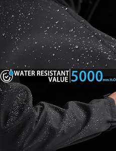 Veste softshell légère pour hommes, manteau de randonnée en plein air respirant coupe-vent résistant à l'eau avec fermeture éclair, vente en gros - Product Image 5