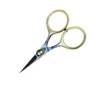 Ciseaux de pêche à la mouche en acier inoxydable réglables avec anneaux dorés, outils de beauté, dotés d'instruments de manucure réglables - Product Image 4